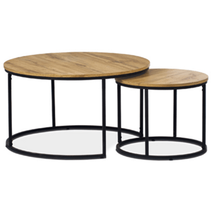 Konferenční stolek Autronic 80 cm hnědý MDF AF-3002 OAK