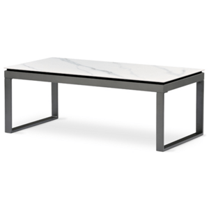 Konferenční stolek Autronic 121x45 cm bílý keramika AHG-284 WT