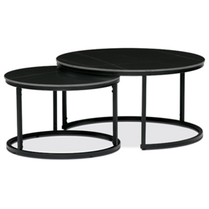 Konferenční stolek Autronic 80x43 cm černý keramika AHG-404 BK