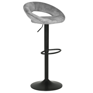 Barová židle Autronic šedá Látka AUB-822 GREY4