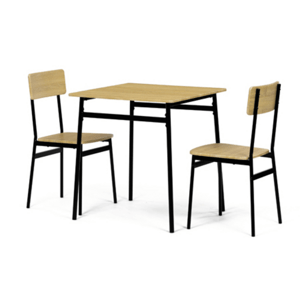 Jídelní set se 2 židlemi Autronic 70x76 cm přírodní MDF AUT-O2121 OAK