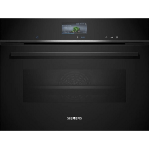 Vestavná kompaktní kombinovaná parní trouba Siemens 60 x 45 cm černá CS756G1B1