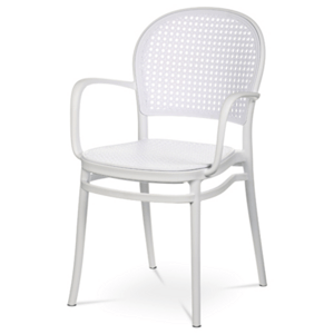 Jídelní židle Autronic bílá Plast CT-746 WT