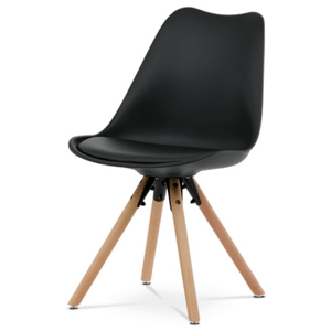 Jídelní židle Autronic černá Plast CT-762 BK