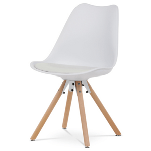Jídelní židle Autronic bílá Plast CT-762 WT