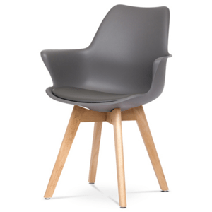 Jídelní židle Autronic šedá Plast CT-771 GREY
