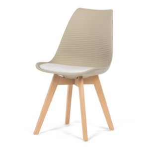 Jídelní židle Autronic hnědá Plast CT-X7055 WT