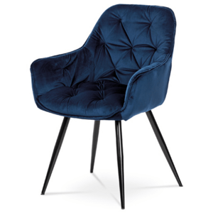Jídelní židle Autronic modrá Látka DCH-421 BLUE4