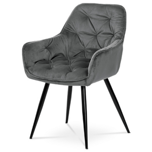 Jídelní židle Autronic šedá Látka DCH-421 GREY4