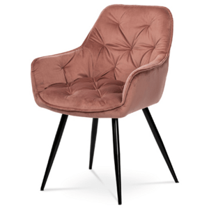 Jídelní židle Autronic růžová Látka DCH-421 PINK4