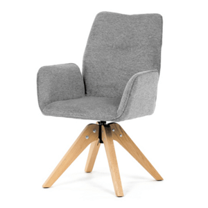 Jídelní židle Autronic šedá Látka DCH-C2148 SIL2