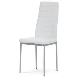 Jídelní židle Autronic bílá Ekokůže DCL-377 WT
