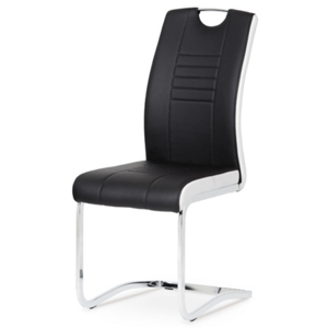 Jídelní židle Autronic černá Ekokůže DCL-406 BK