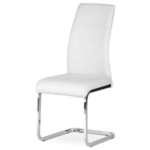 Jídelní židle Autronic bílá Ekokůže DCL-408 WT