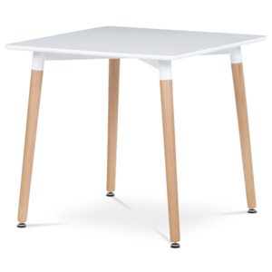 Jídelní stůl Autronic 80x74 cm bílý MDF mat DT-303 WT