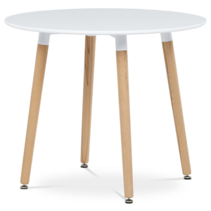 Jídelní stůl Autronic 90x74 cm bílý mat DT-306 WT