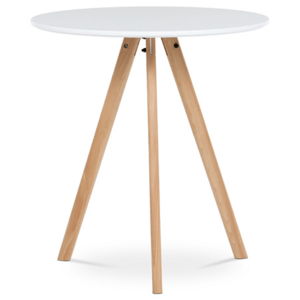 Jídelní stůl Autronic 70x75 cm bílý MDF mat DT-320 WT