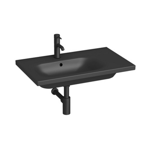 Jika MIo-N umyvadlo 75x45 cm černá mat otvor pro baterii vlevo H8117107161041