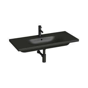 Jika MIo-N nábytkové umyvadlo 100x45 cm černá mat otvor pro baterii uprostřed H8147137161041