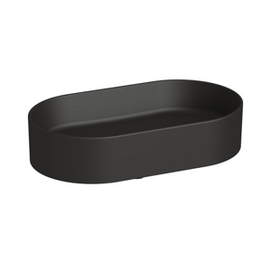 Jika Astra umyvadlo na desku 53x31 cm černá mat bez otvoru pro baterii, bez přepadu H8183667161121