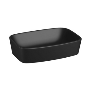 Jika Lyra Plus umyvadlo na desku 55x38 cm černá mat bez otvoru pro baterii, bez přepadu H8183837161121