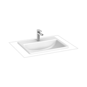Jika Cubito zápustné umyvadlo 56x44 cm otvor pro baterii uprostřed H8189631001301