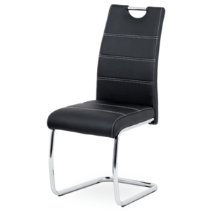 Jídelní židle Autronic černá Ekokůže HC-481 BK