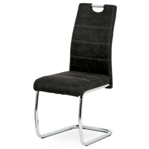Jídelní židle Autronic černá Látka HC-483 BK3