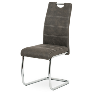 Jídelní židle Autronic šedá Látka HC-483 GREY3