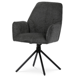Jídelní židle Autronic šedá Látka HC-522 GREY2
