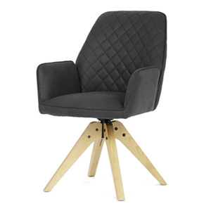 Jídelní židle Autronic černá Látka HC-539 BK3