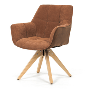 Jídelní židle Autronic hnědá Látka HC-D7180 BR2