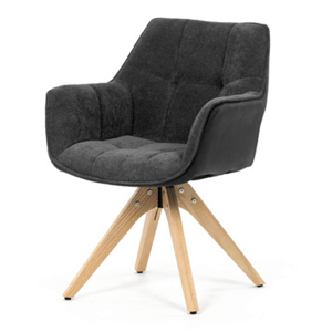 Jídelní židle Autronic šedá Látka HC-D7180 GREY2