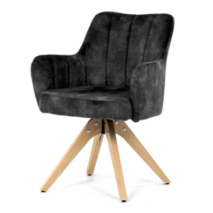 Jídelní židle Autronic černá Látka HC-D7188 BK4