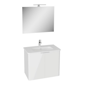 Koupelnová sestava s umyvadlem VitrA Mia 75x62,5x44,5 cm bílá lesk MIASETPR80B