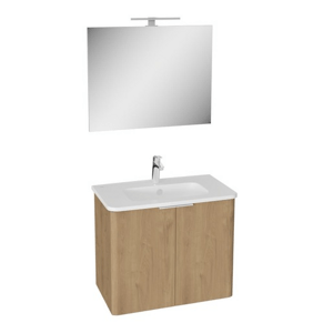Koupelnová sestava s umyvadlem VitrA Mia 75x62,5x44,5 cm zlatý dub MIASETPR80D
