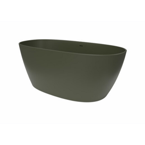 Volně stojící vana SAT Aula 160x78,7 cm litý mramor levá i pravá zelená SATAULA1600G