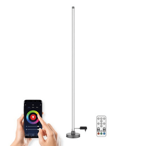 LED stojací lampa Solight šedá WO62