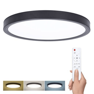 LED stropní světlo Solight černá WO8018